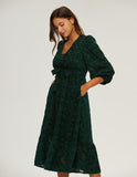 ALLOVIN Long Sleeves Braless Dress